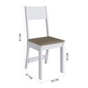 Ver imagem 6 de Conjunto Mesa Karla Paris com 4 Cadeiras Branco Cacau - Indekes