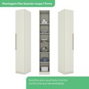 Ver mais imagens de Quarto Modulado Casal 9 Portas 3 Gavetas Canto Oblíquo Areia