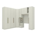 Ver imagem 1 de Quarto Modulado Casal 9 Portas 3 Gavetas Canto Oblíquo Areia