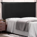 Ver imagem 4 de Cabeceira Estofada Trento King Size MDF-MDP Couro Sintético Preto 195cm Gran Belo