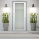 Ver imagem 1 de Porta de PVC 216x80cm com 1 Vidro Temperados Itec Brimak Abertura Esquerda Branco