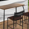 Mesa para Apartamento Pequeno Marrom Fit Flora Aço Nobre - 3