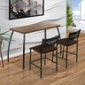 Mesa para Apartamento Pequeno Marrom Fit Flora Aço Nobre - 1