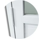 Ver imagem 3 de Porta de PVC 216x80cm com 2 Vidros Inferiores Temperados Itec Brimak Abertura Esquerda