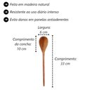 Ver imagem 4 de Kit Colher de Pau Madeira Modelos Diversos 6 Peças