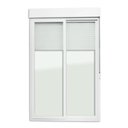 Ver imagem 6 de Porta de PVC Integrada de Correr 230x120cm com 2 Vidros Lisos Temperados Itec Brimak Ambos Os Lados Branco