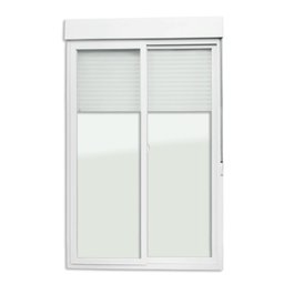 Porta de PVC Integrada de Correr 230x120cm com 2 Vidros Lisos Temperados ITEC Brimak - 6