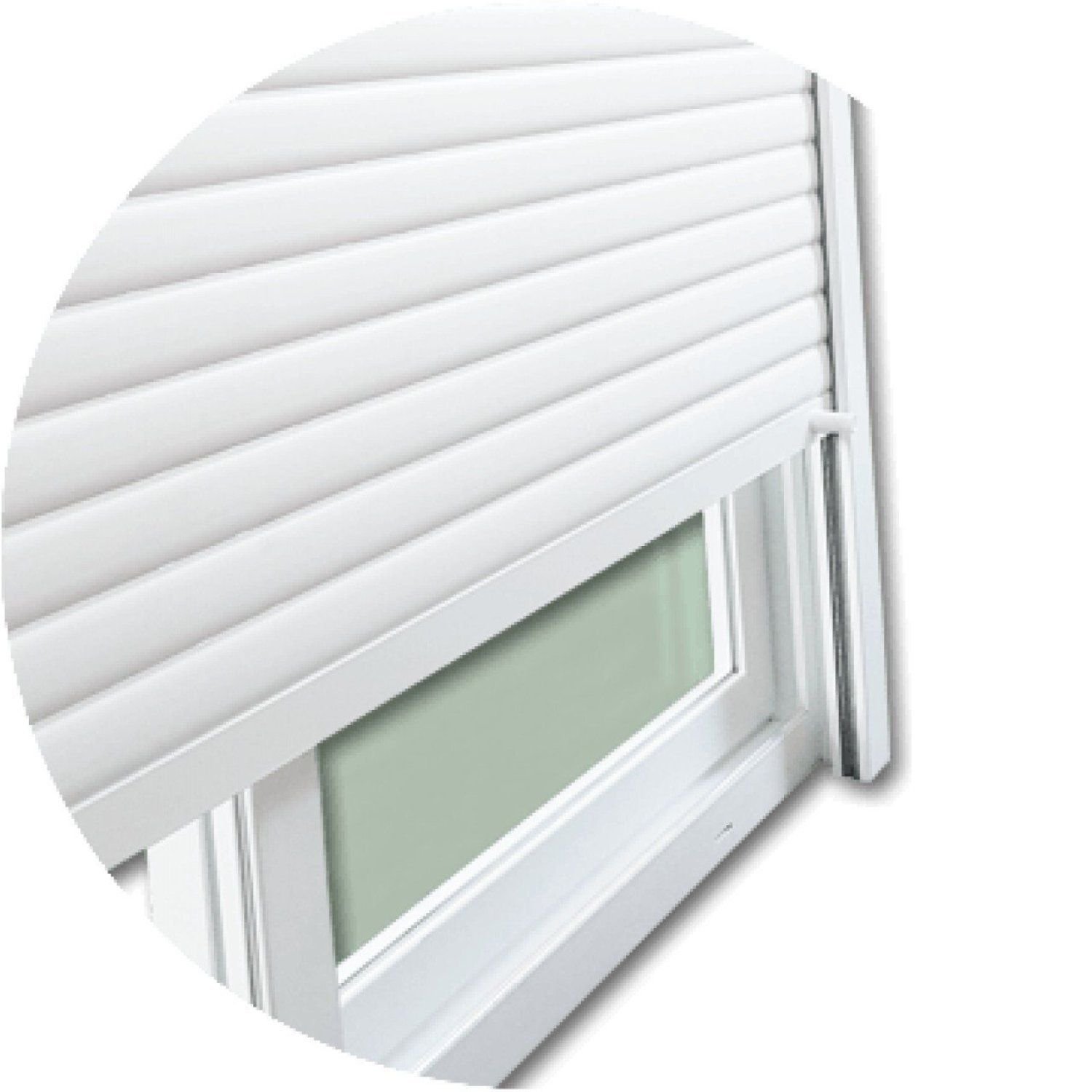 Porta de PVC Integrada de Correr 230x150cm com 2 Vidros Lisos