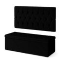 Ver imagem 2 de Kit Painel Centaurus 140 e Calçadeira Sagitarius Veludo Aradecor