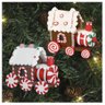 Kit 2 Enfeites Pendentes Para Árvore De Natal Trem Iluminado 9cm - 1