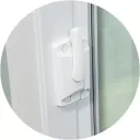 Ver imagem 2 de Porta de PVC Integrada 230x200cm com 2 Folhas e Vidro Liso Temperado Itec Brimak Branco