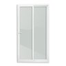 Porta de PVC de Correr 210x120cm com 2 Folhas e Vidro Liso Temperado com Cremona ITEC Brimak - 5