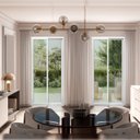 Ver imagem 1 de Porta de PVC de Correr 210x150cm com 2 Folhas e Vidro Liso Temperado ITEC Brimak