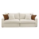Ver imagem 3 de Sofá Dallas Linho Dois Módulos de 80cm B15 Meu Sofá Online A302 Linho Branco