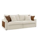 Ver imagem 4 de Sofá Dallas Linho Dois Módulos de 80cm B15 Meu Sofá Online A302 Linho Branco