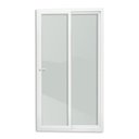 Ver imagem 1 de Porta de PVC de Correr 210x150cm com 2 Folhas e Vidro Liso Temperado com Cremona ITEC Brimak