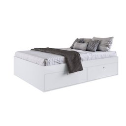 Quarto Casal com Cama Guarda Roupas e Mesas de Cabeceira 160 Tókio Art In Móveis - 1