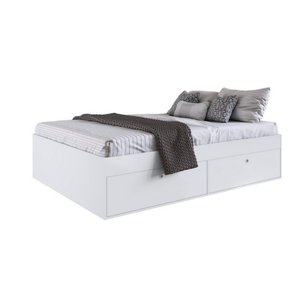 Quarto Casal com Cama Guarda Roupas e Mesas de Cabeceira 160 Tókio Art In Móveis