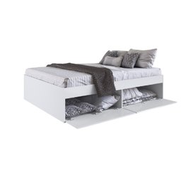 Quarto Casal com Cama Guarda Roupas e Mesas de Cabeceira 160 Tókio Art In Móveis - 2