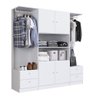 Quarto Casal com Cama Guarda Roupas e Mesas de Cabeceira 160 Tókio Art In Móveis - 4