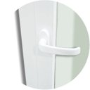 Ver imagem 2 de Porta de PVC de Correr 210x200cm com 2 Folhas e Vidro Liso Temperado com Cremona ITEC Brimak
