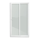 Ver imagem 5 de Porta de PVC de Correr 210x200cm com 2 Folhas e Vidro Liso Temperado com Cremona ITEC Brimak