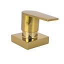 Ver imagem 3 de Acabamento Registro Chuveiro Banheiro Alavanca Aço Escovado Quadrado Dourado Brilho Padrão Deca Meta
