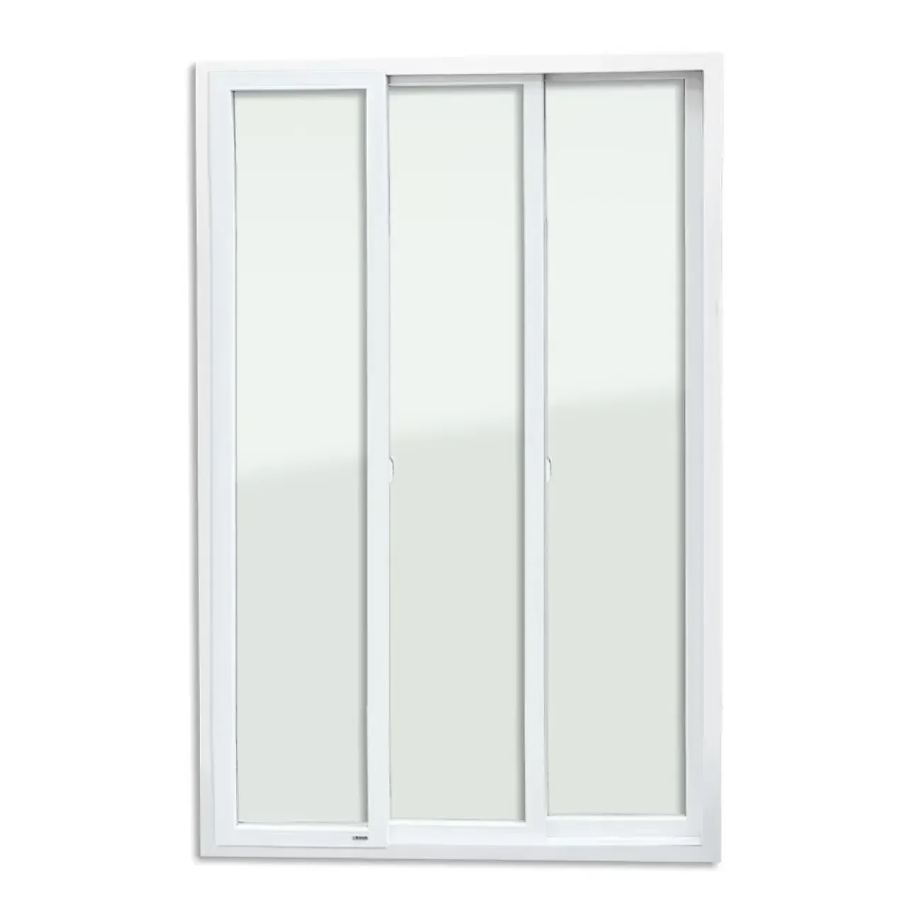 Ver imagem 5 de Porta de PVC de Correr 210x180cm com 3 Folhas e Vidro Liso Temperado com Cremona Itec Brimak Branco