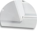 Ver imagem 3 de Porta de PVC de Correr 210x200cm com 3 Folhas e Vidro Liso Temperado Itec Brimak Branco