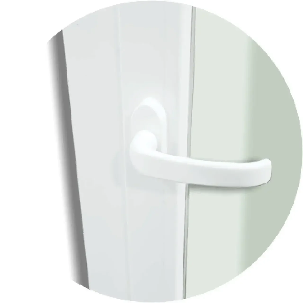 Porta de PVC de Correr 210x200cm com 3 Folhas e Vidro Liso Temperado com Cremona ITEC Brimak - 2