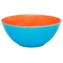 Ver imagem 1 de Kit 10 Tigelas Bowl Bicolor Azul e Laranja Oxford® Cerâmica 600ml