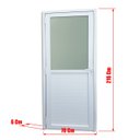 Ver imagem 7 de Porta de PVC Mista 216x70cm com Vidro Mini Boreal ITEC Brimak Abertura Direita