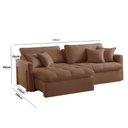 Ver imagem 2 de Sofá Cama Lisboa Retrátil e Reclinável 180cm Braço 10cm Meu Sofá Online