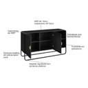 Ver imagem 6 de Balcão Buffet Orgânico 135cm 2 Portas Pé Metal Luna Móvel na Caixa