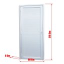 Ver imagem 5 de Porta de PVC Palheta 216x80cm Itec Brimak Abertura Direita Branco
