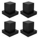 Ver imagem 1 de Kit 04 Acabamento Quadrado Abs 1/2, 3/4 Padrão Deca Preto