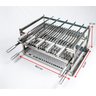 Grill Manual 5 Espetos Em Inox 430 Com Grelha Argentina - 2