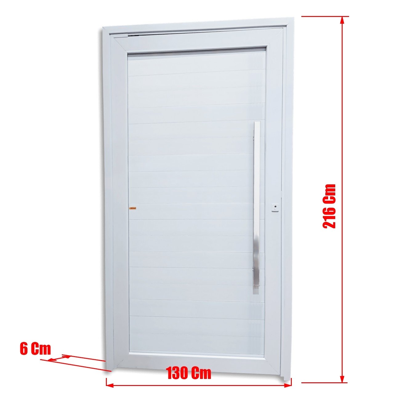 Porta de PVC Pivotante Lambri 216x130cm Tecplus100 Brimak - 6