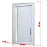 Porta de PVC Pivotante 216x100cm Visione Tecplus100 Brimak - 6