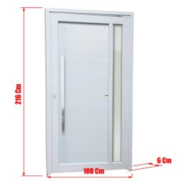 Porta de PVC Pivotante 216x100cm Visione Tecplus100 Brimak - 6