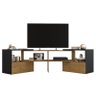 Rack Extensível Canto Inovatta para TV até 65” Preto Velluto/ Freijó - PR Móveis - 1