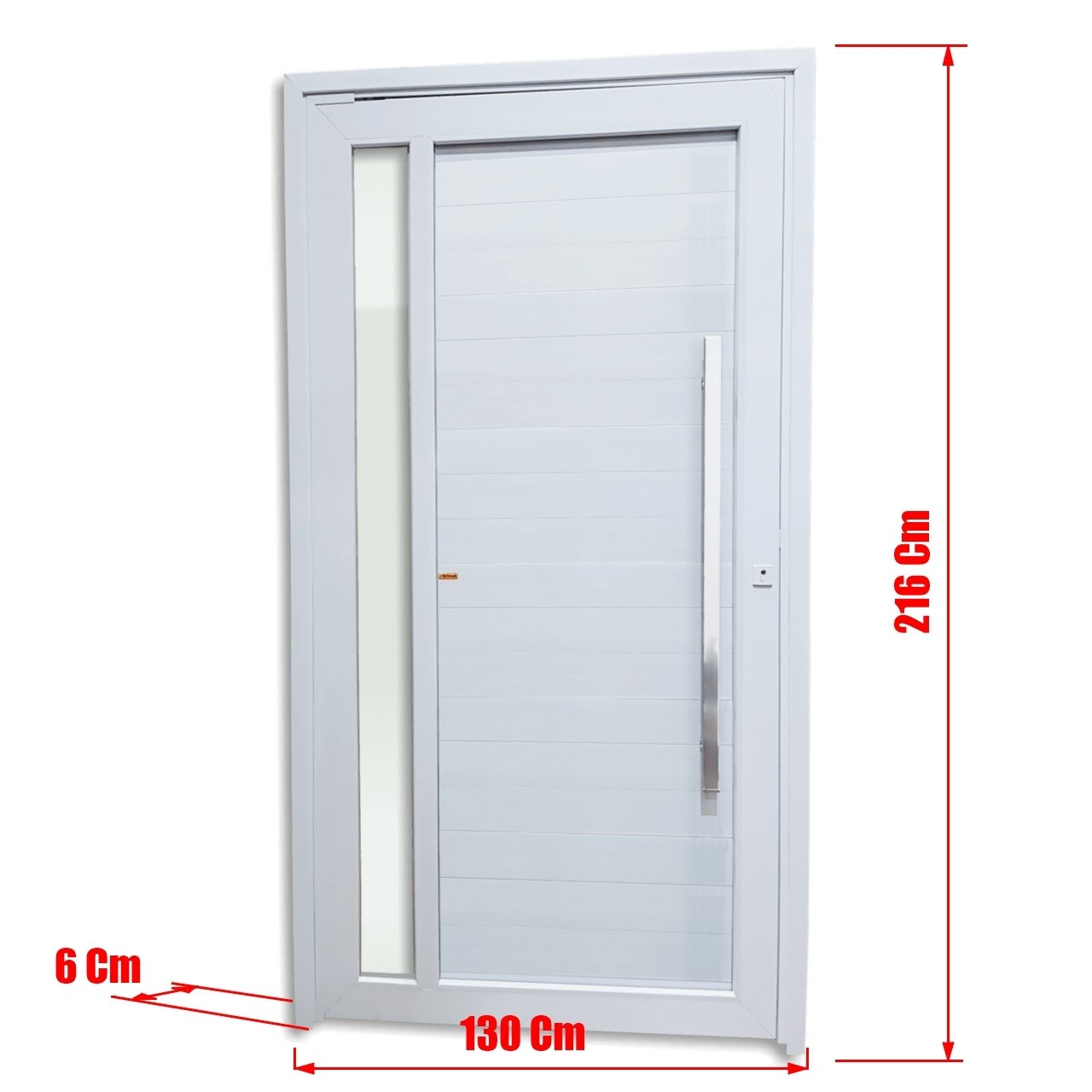 Porta de PVC Pivotante 216x130cm Visione Tecplus100 Brimak - 4