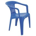 Ver imagem 3 de Cadeira Plastica Monobloco com Bracos Atalaia Azul