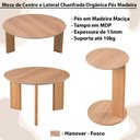 Ver imagem 6 de Kit Mesa de Centro e Lateral Chanfrada Pes Madeira Hanover Artesano Hanover