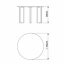 Ver imagem 4 de Kit Mesa de Centro e Lateral Chanfrada Pes Madeira Hanover Artesano Hanover