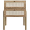 Ver imagem 5 de Kit 02 Mesas de Cabeceira Palhinha 27933 Linha Oslo Hanover Artesano