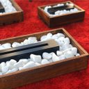 Ver imagem 2 de Lareira Ecológica em Madeira com Pedras Brancas - Fuji