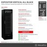 Visa Cooler Refrigerador Multiuso Expositor Vertical 296l Vb28rh All Black 127v - Metalfrio 127v - 5