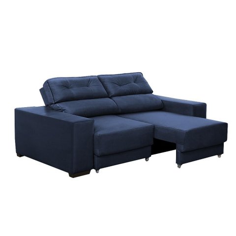 Sofá Retratil e Reclinavel 3 Lugares Roma Suede