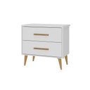 Ver imagem 2 de Mesa de Cabeceira Infantil 2 Gavetas Arco-Íris Branco